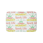 Vandaag moment, Spark Life Canvas tas Badmat (Voorkant)