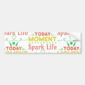 Vandaag moment, Spark Life Canvas tas Bumpersticker (Voorkant)