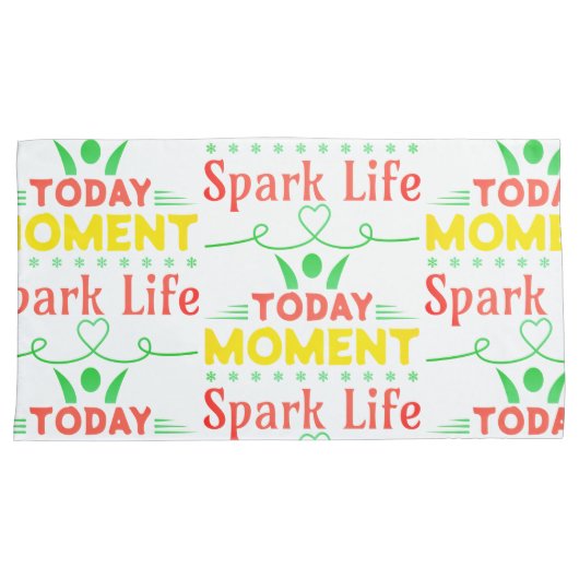 Vandaag moment, Spark Life Canvas tas Kussensloop (Voorkant-Rechts)