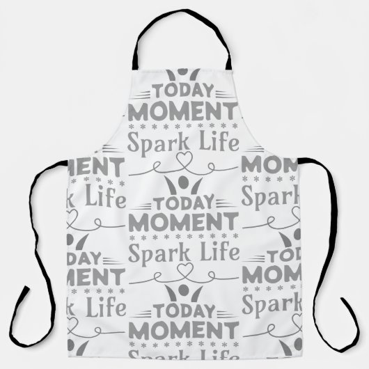 Vandaag moment, Spark Life Canvas tas Schort (Voorkant)