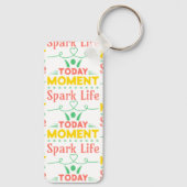 Vandaag moment, Spark Life Canvas tas Sleutelhanger (Achterkant)