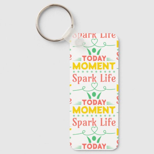 Vandaag moment, Spark Life Canvas tas Sleutelhanger (Voorkant)