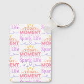 Vandaag moment, Spark Life Canvas tas Sleutelhanger (Achterkant)