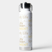 Vandaag moment, Spark Life Canvas tas Waterfles (Voorkant)