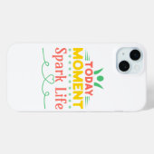 Vandaag Moment, Vonk het leven Case-Mate iPhone Case (Achterkant (horizontaal))