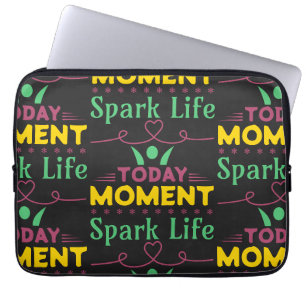 Vandaag Moment, Vonk het leven Laptop Sleeve