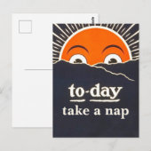 Vandaag, neem een dutje Briefkaart (Voorkant / Achterkant)