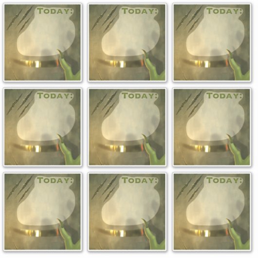 Vandaag Planner Stickers Scrapbook Vintage Groen  (Voorkant)