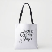 Vandaag sluit de dag van de Canvas tas (Voorkant)