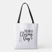 Vandaag sluit de dag van de Canvas tas (Achterkant)