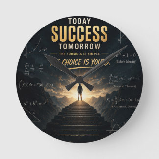 Vandaag Succes Morgen Motivational Wiskunde Klaslo Ronde Klok