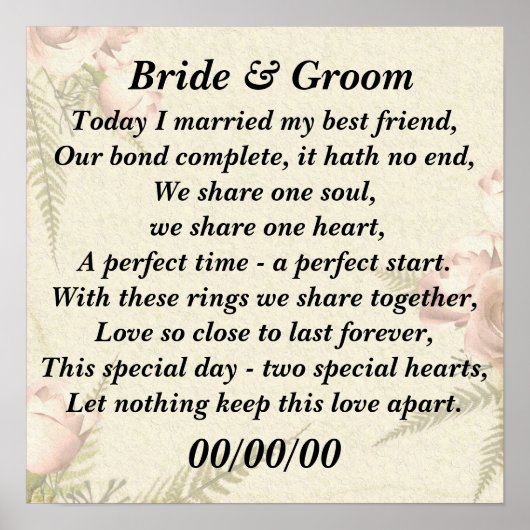 Vandaag trouwde ik met mijn beste vriend, pas het  poster (Voorkant)