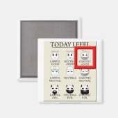 Vandaag voel ik me chaotisch goed magneet (Voorkant / Achterkant)