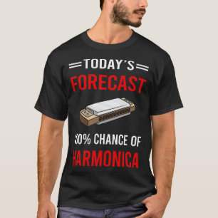 Vandaag voorspeld harmonica mondorgel t-shirt