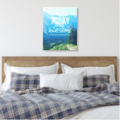 Vandaag was Geweldige Canvas Afdruk (Insitu (Slaapkamer))