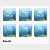 Vandaag was Geweldige Vierkante Sticker (Vel)