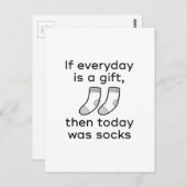 Vandaag was het Socket Briefkaart (Voorkant / Achterkant)