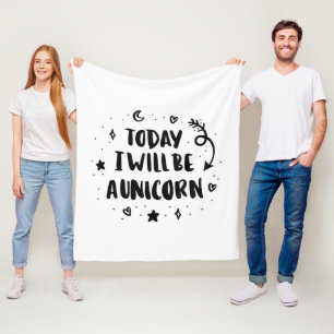 Vandaag word ik een Unicorn Fleece Deken