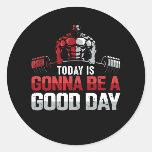 Vandaag wordt het een goede dag ronde sticker