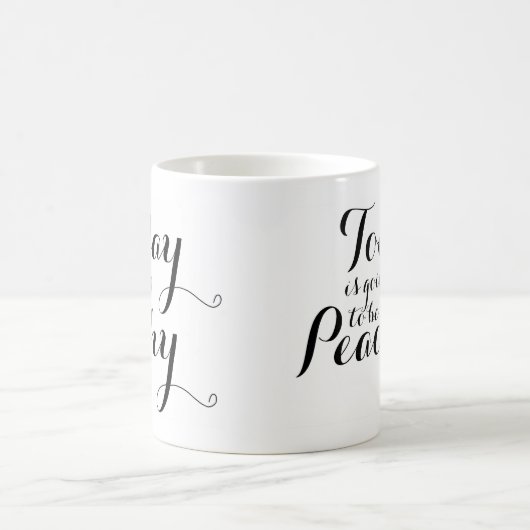 Vandaag wordt het een perachy Calligrafie-Mok Koffiemok (Center)