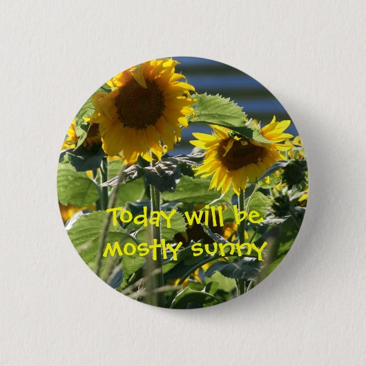 Vandaag zal het vooral zonnige Button zijn (Voorkant)