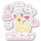 Vandaag zal ik baken! sticker (Voorkant)