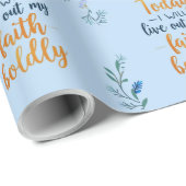 Vandaag zal ik moedig mijn geloof uitleven cadeaupapier (Rol Hoek)