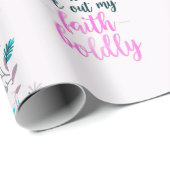 Vandaag zal ik moedig mijn geloof uitleven cadeaupapier (Rol Hoek)