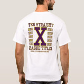 Vandalia-Butler Baseball "X-Factor" T-shirt (Achterkant)