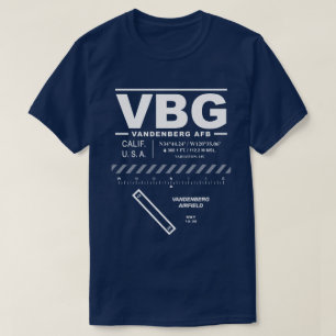 Vandenberg Air Force Base VBG T-shirt