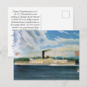 Vanderbilt stoomboot 1847 briefkaart (Voorkant / Achterkant)