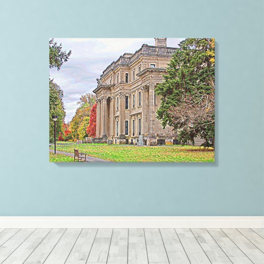 Vanderbuilt Mansion Canvas Afdruk (Insitu (Houten vloer))