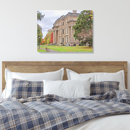 Vanderbuilt Mansion Canvas Afdruk (Insitu (Slaapkamer))