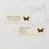 Vanessa cardui - The Painted Lady Butterfly Busine Mini Visitekaartje (Voorkant / Achterkant)