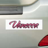 Vanessa faded pink Aufkleber Sticker (Op auto)