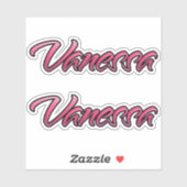 Vanessa faded rose Autocollants Set autocollants (Feuille)