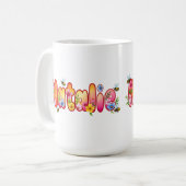 Vanessa - Floral and Bee Design Mug (Devant gauche)