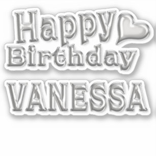 Vanessa Happy Birthday Autocollants