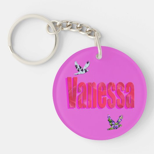 Vanessa, naam Logo, Sleutelhanger (Voorkant)