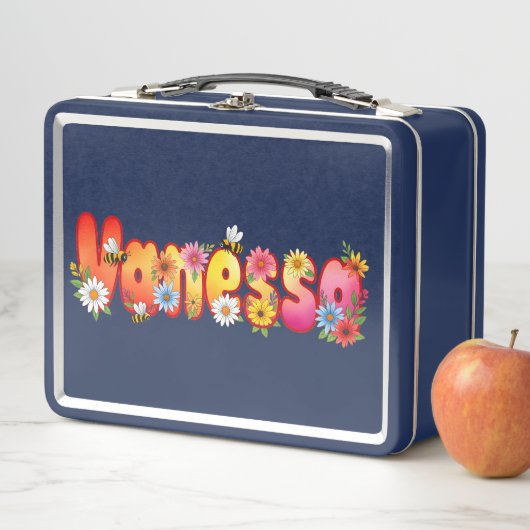 Vanessa - Personalized Bee Lunch Box (En situation)