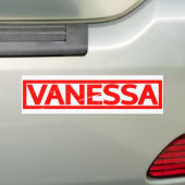 Vanessa Stamp Bumpersticker (Op auto)