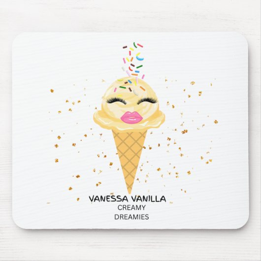 Vanessa Vanilla Creamy Dreamies Mouse Pad Muismat (Voorkant)