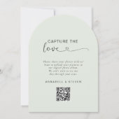 Vang de liefde! Aangepaste QR-code bruiloft Kaart (Voorkant)