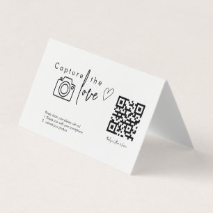 Vang de Liefde QR-code, Huwelijksfotoschilden Kaart