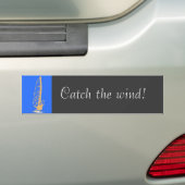 Vang de wind! bumpersticker (Op auto)