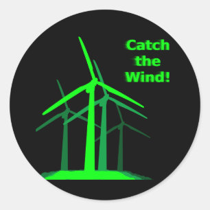 Vang de wind! Sticker