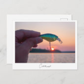 Vang de zonsondergang briefkaart (Voorkant / Achterkant)