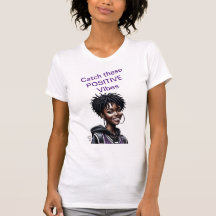 Vang deze POSITIEVE VIBES T-Shirt