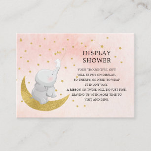 Vang een Star Bunny Elephant Gift Display Douche Informatiekaartje