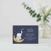 Vang een Star Bunny Elephant Gift Display Douche Informatiekaartje (Staand voorkant)